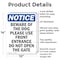 Signmission Beware Of The Dog Please Use Front, 10 in W x Rectangle, Aluminum OS-2PACK-NS-A-1014-V-10348 - alternate 4